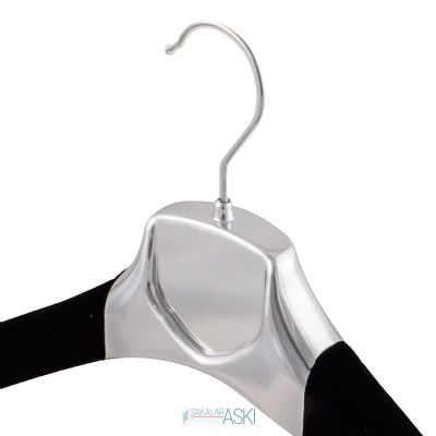 Chrome Suede Jacket Pants Hanger Flocked