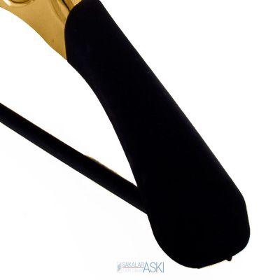 Chromed Suede Jacket Pants Hanger Flocked