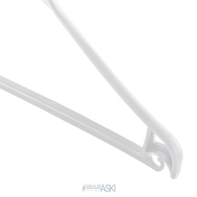 Plastic White Coat Clothes Hanger